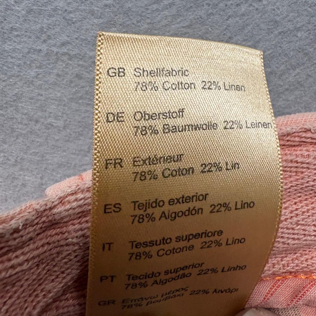 Scotch and Soda Amsterdam Fave Shorts Mens 32 Pink Cotton Linen Blend Chino
