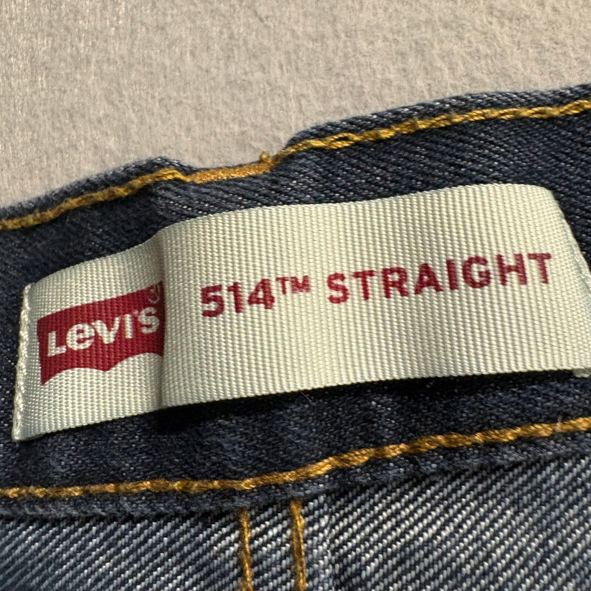 Levis 514 Straight Jeans Boys Size 16 Reg W28 L28 Dark Wash Blue Denim