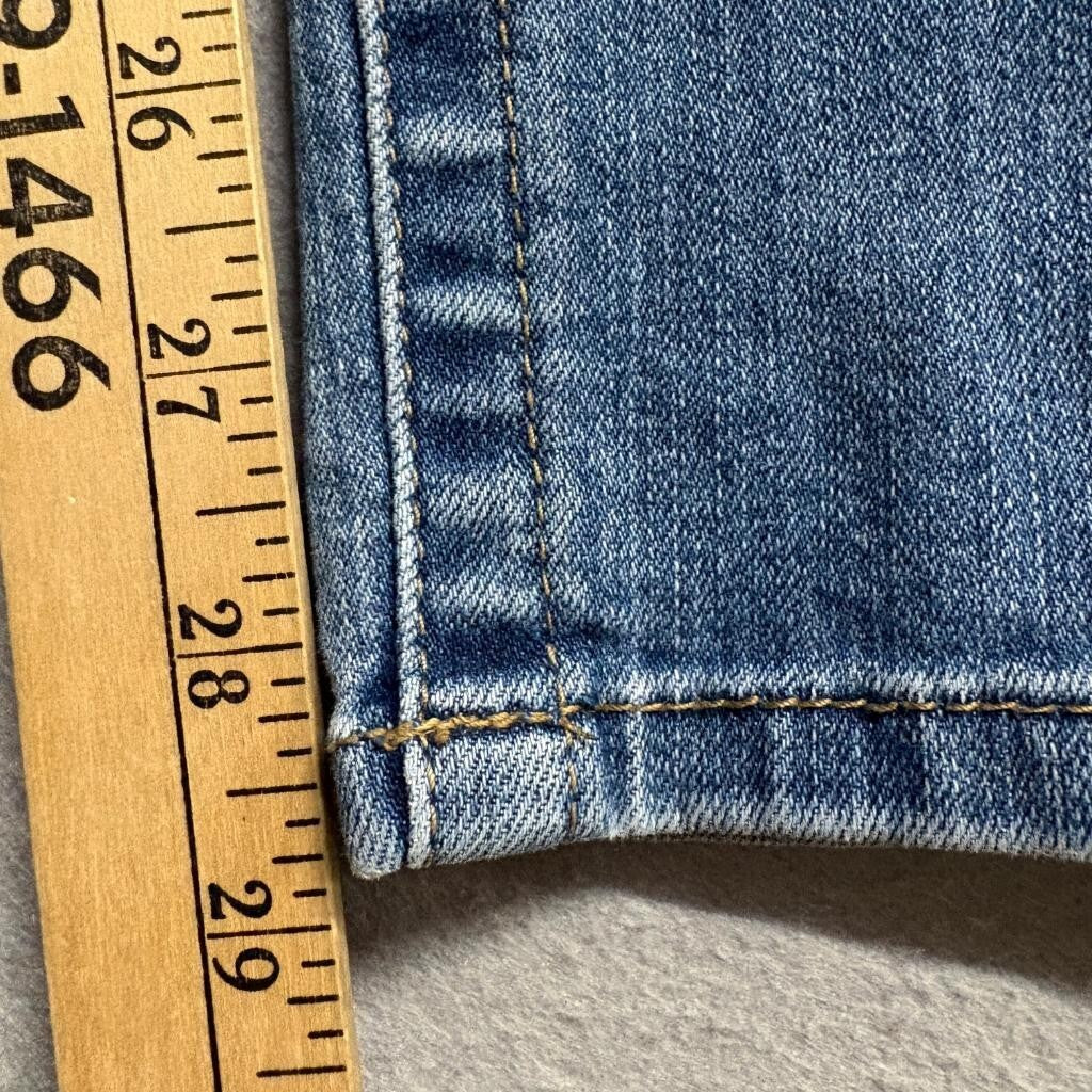 Seven7 Tummyless Skinny Jeans Womens Size 8 Blue Stretch Denim Mid Rise