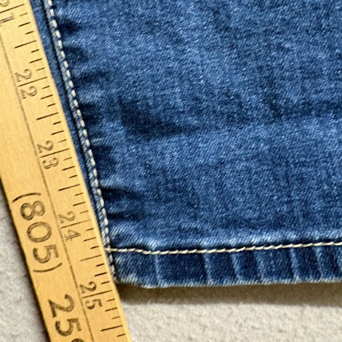 Dkin Jeans Womens 20W Blue Distressed Embroidered Floral Cropped Skinny Stretch