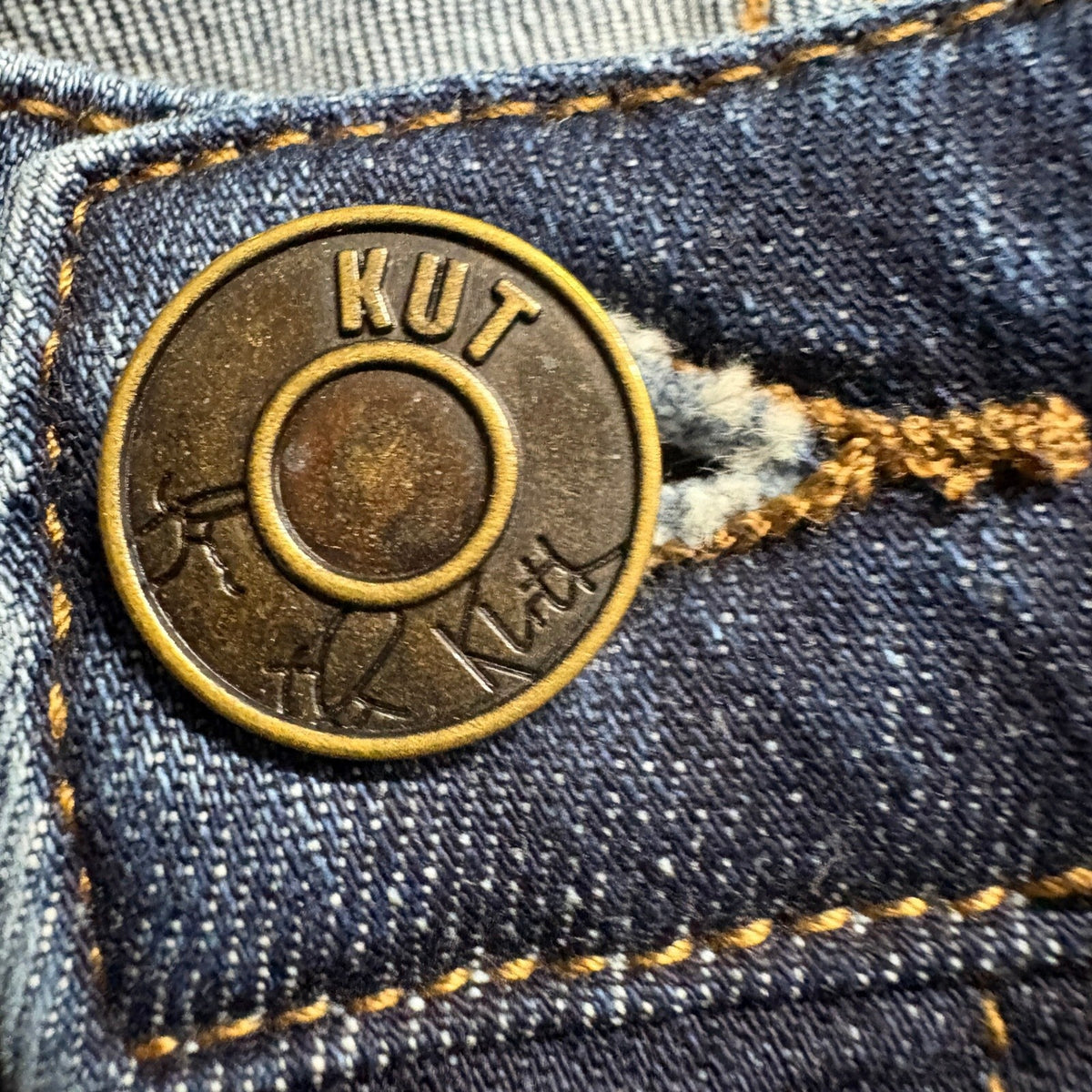 Kut from the Kloth Katy Boyfriend Jeans Womens 16W Blue Denim Stretch