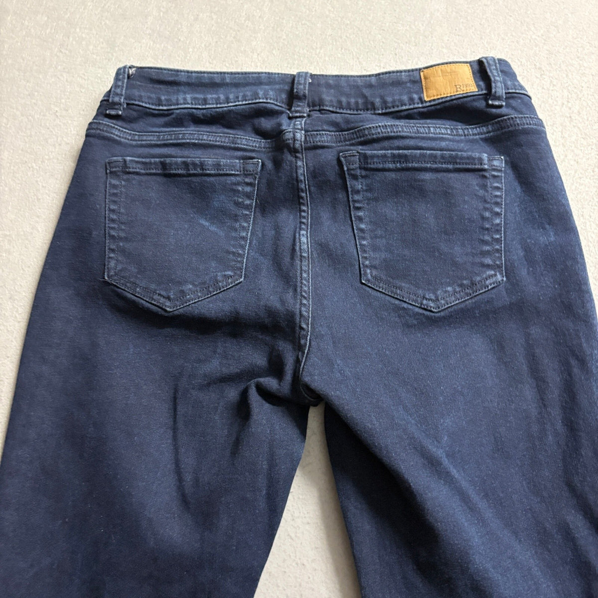 Roebuck and Co R1893 Bootcut Jeans Womens Size 8 Dark Wash Stretch Denim Blue