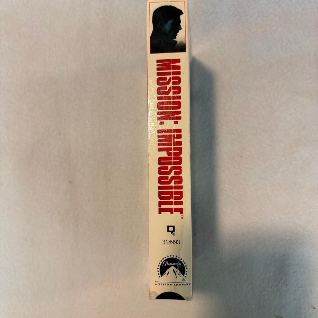 Mission Impossible VHS Tom Cruise 1996 Paramount Pictures Action Movie