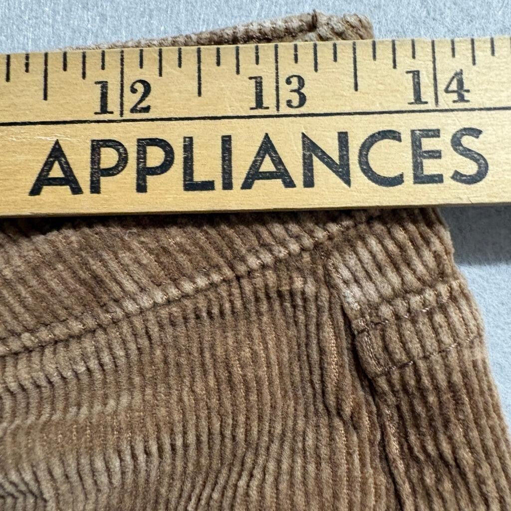 Shein Corduroy Flare Pants Womens Medium Brown High Rise Stretch Bell Bottoms