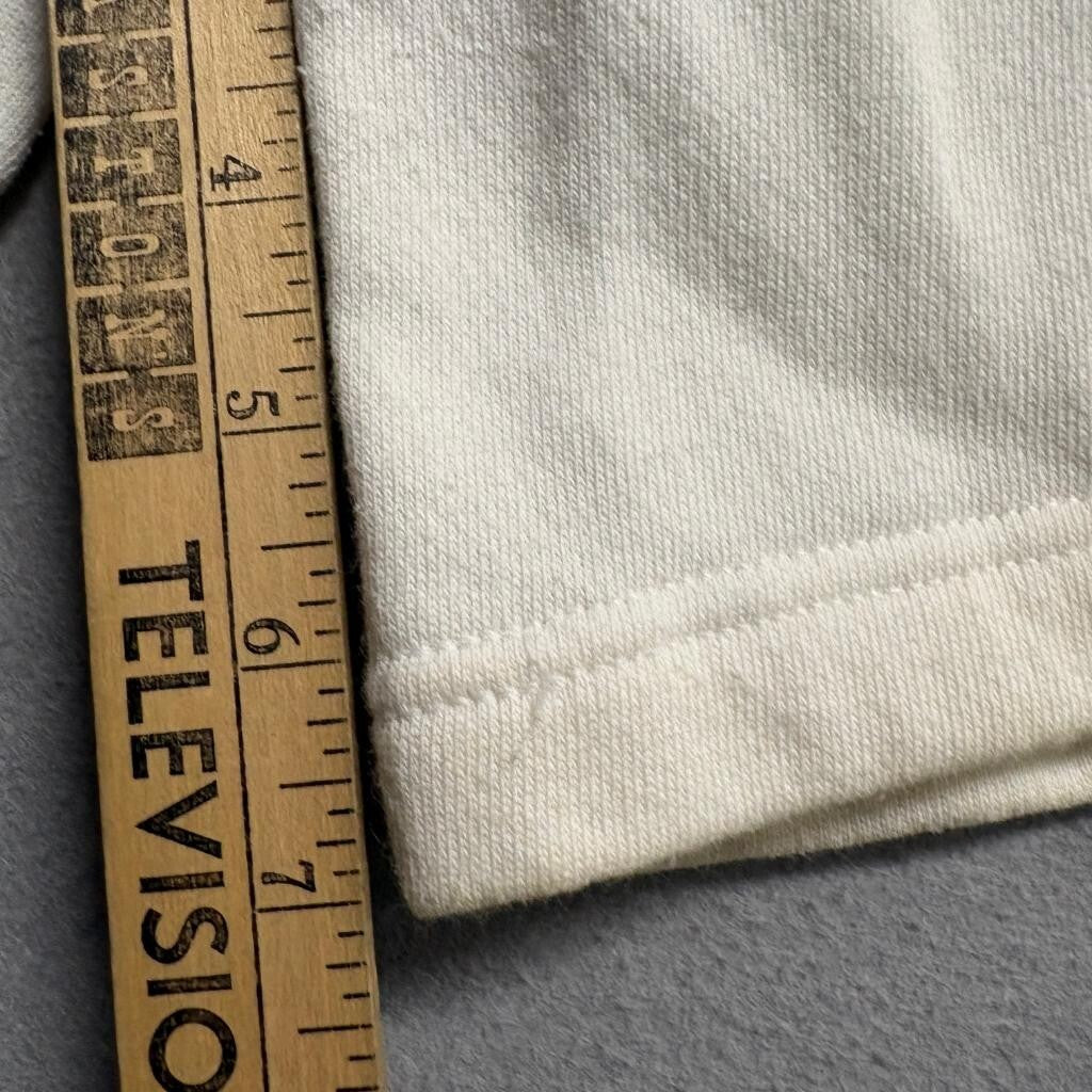 Vintage JE Morgan Sweat Shorts Mens Large White Cotton Blend Fleece Made in USA
