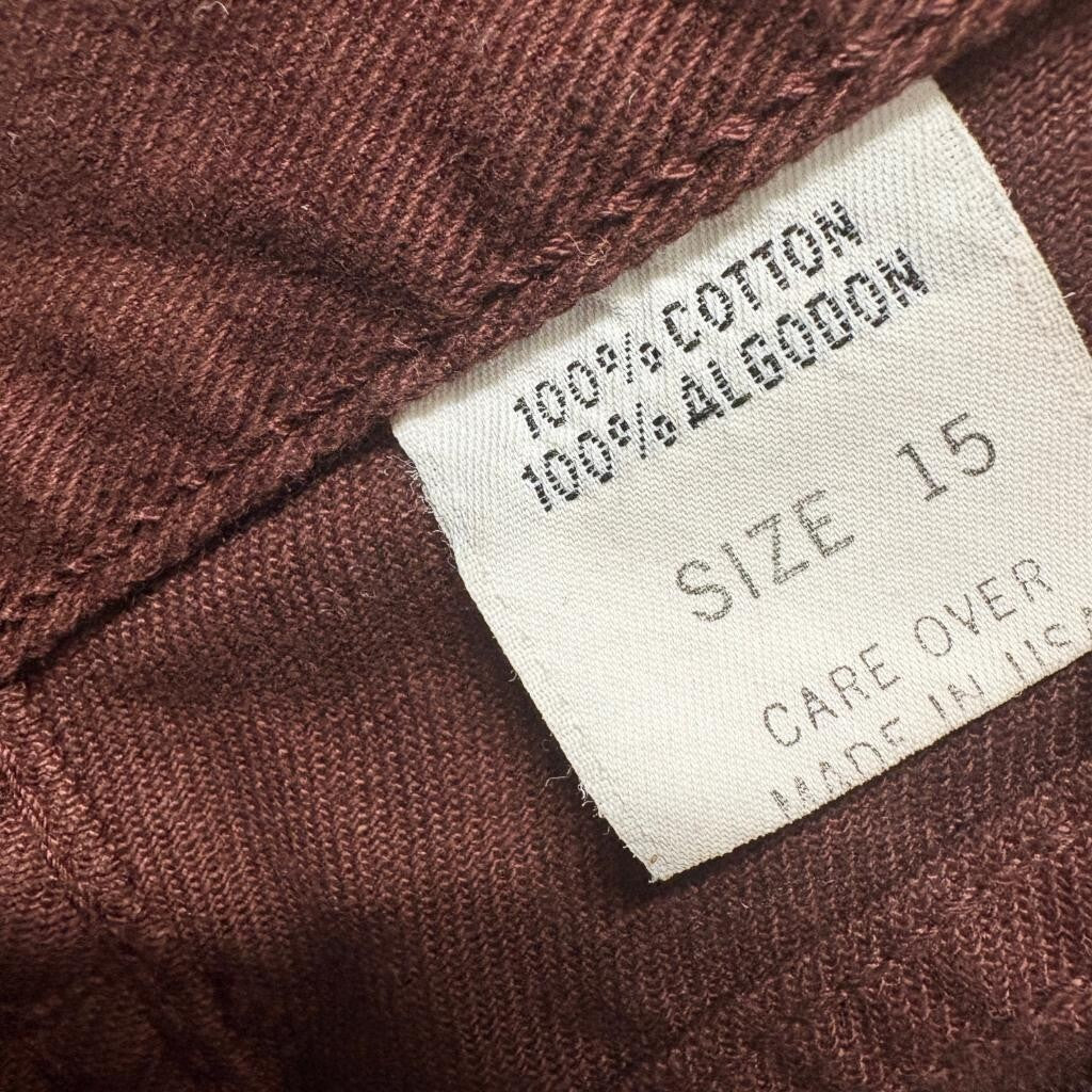 Vintage Wave Clothing Jeans Womens Size 15 Brown Denim High Rise Tapered USA