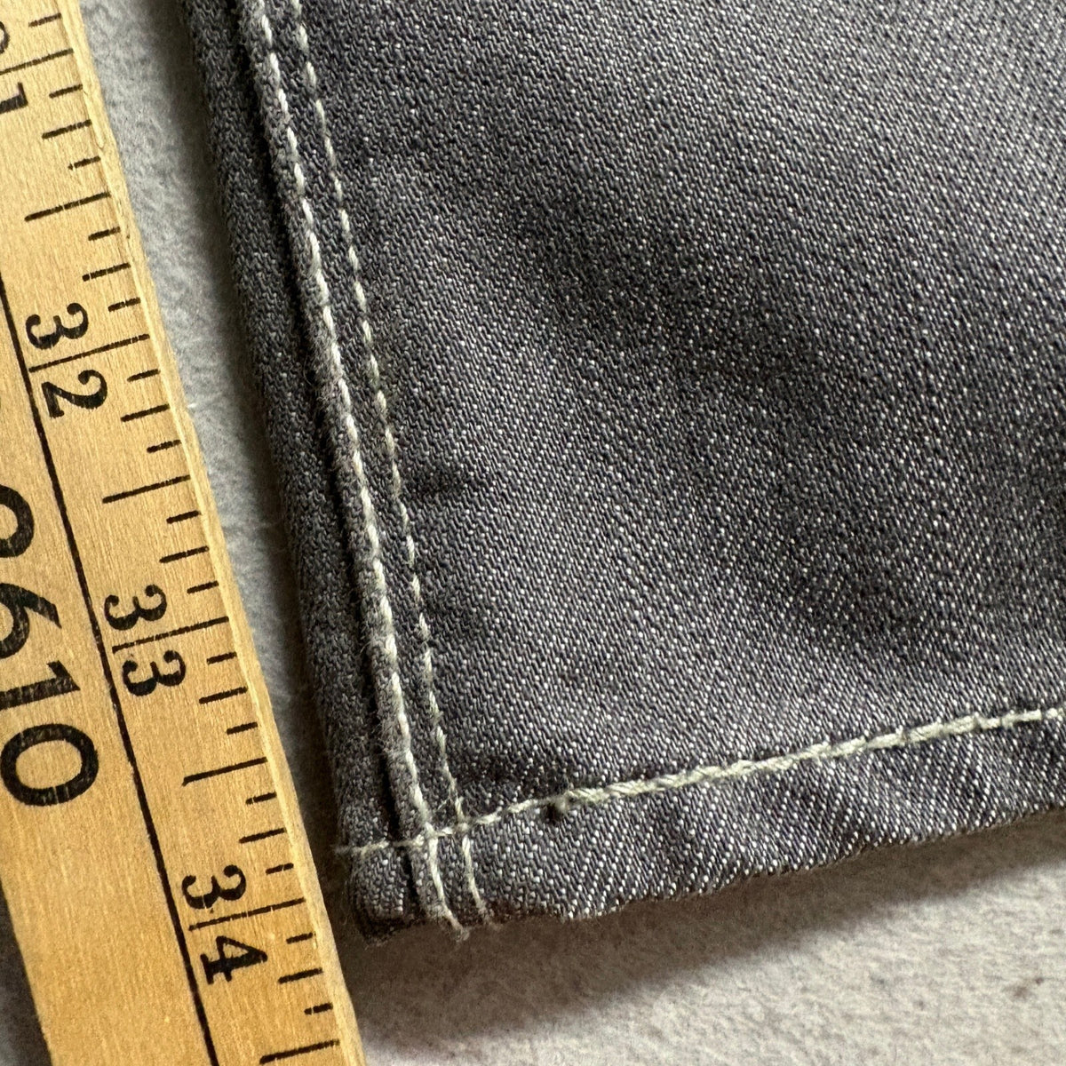 Denizen from Levis 218 Slim Straight Jeans Mens 34x34 Gray Denim Pants