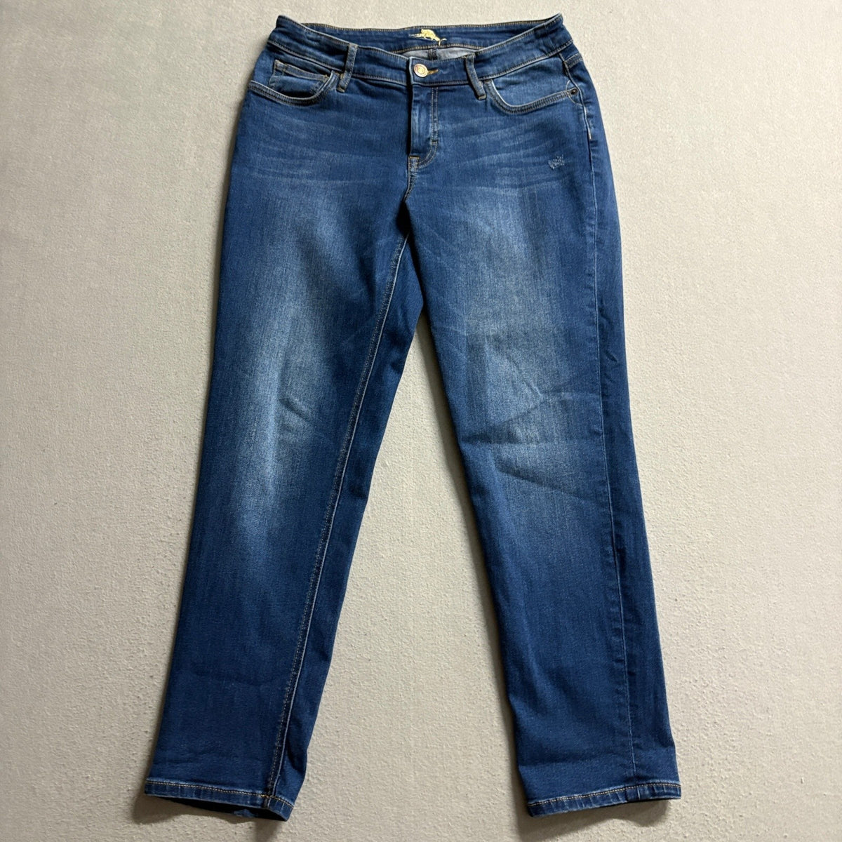 Tommy Bahama Slim Boyfriend Jeans Womens 28x29 Dark Indigo Blue Stretch Denim