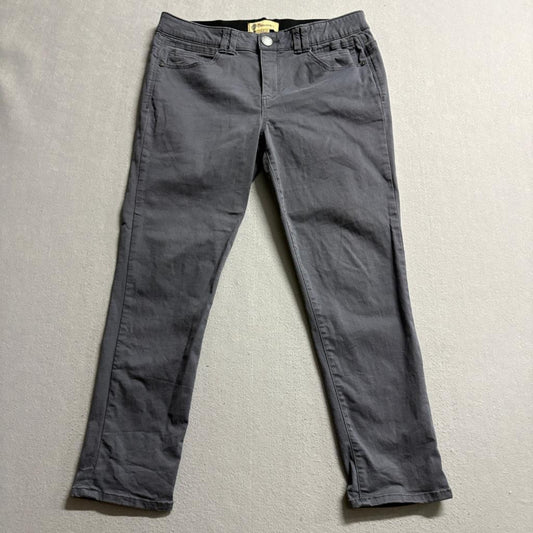 Democracy Ab Technology Jeans Womens 12 Gray Crop Stretch Denim Pants