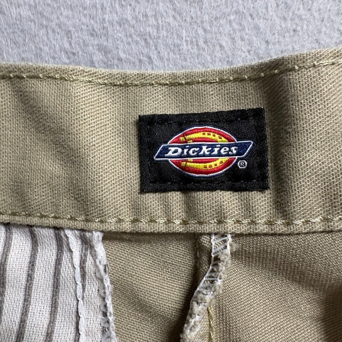 Dickies Mens Chino Shorts Size 30 Khaki Tan Flat Front Twill Workwear Casual