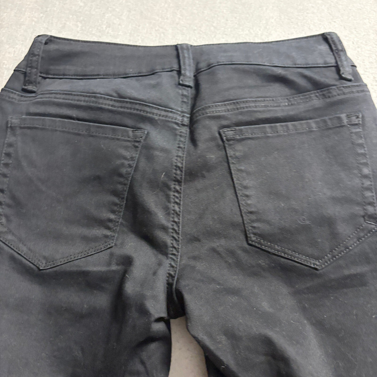 Easycome Womens Black Drawstring Skinny Jeans Sample Check Size 25