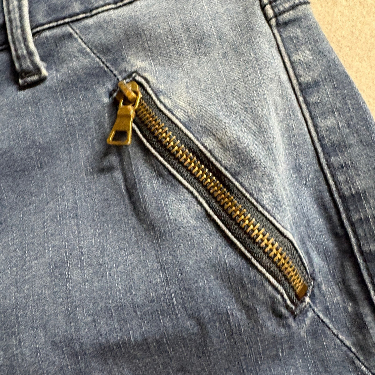 Fashion Nova Cargo Jeans Womens Size 13 Blue Denim Skinny Utility Zipper Ankles