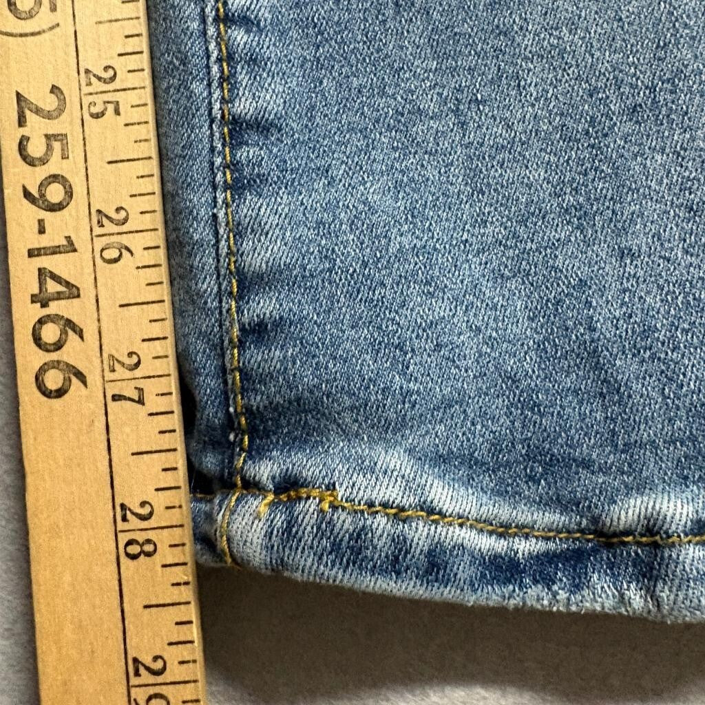 Love Soho Denim Jeans Womens Size 3 Blue Medium Wash Wide Leg Stretch