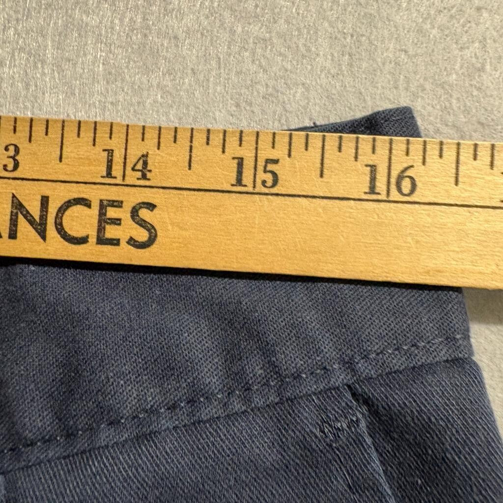 Dickies Flex Mens 34x32 Navy Blue Work Pants Flat Front Chino WP150DN