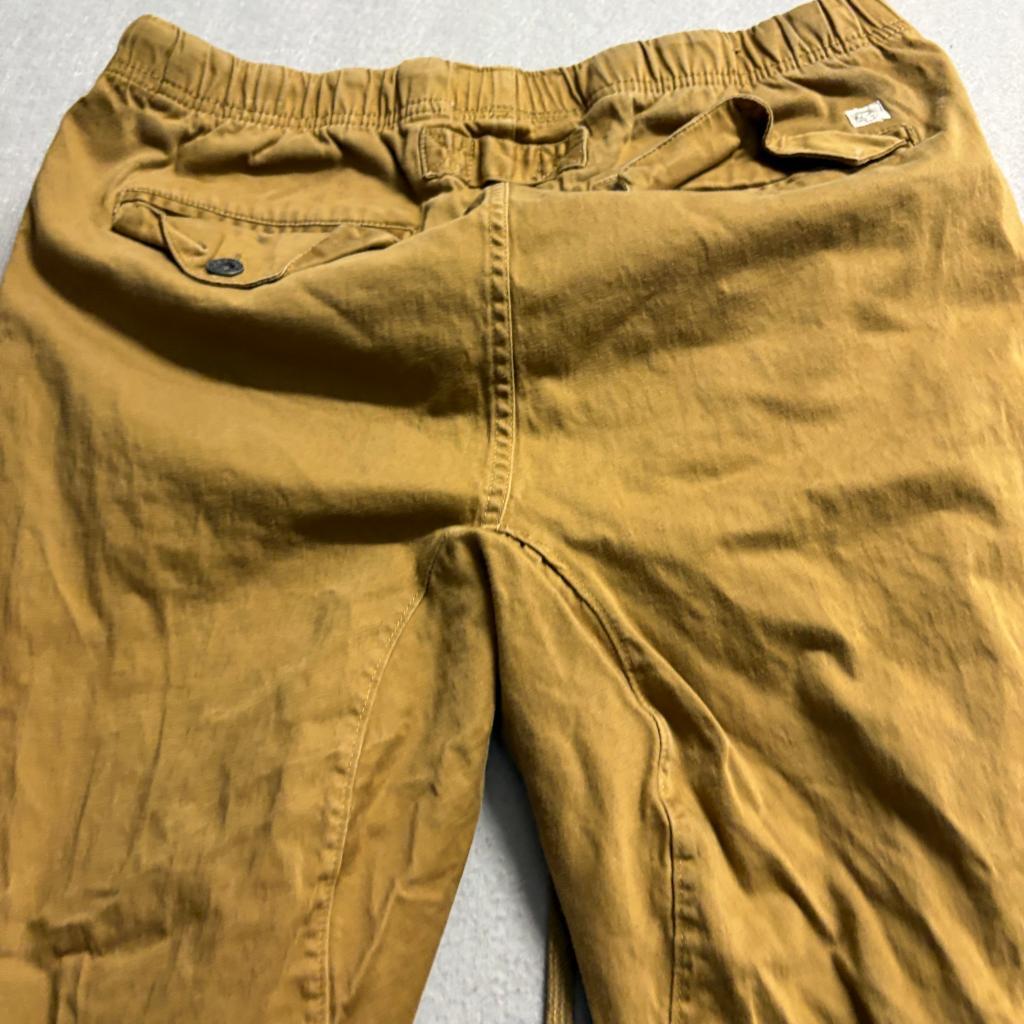 Free Planet Jogger Pants Mens Medium Brown Cotton Stretch Elastic Waist