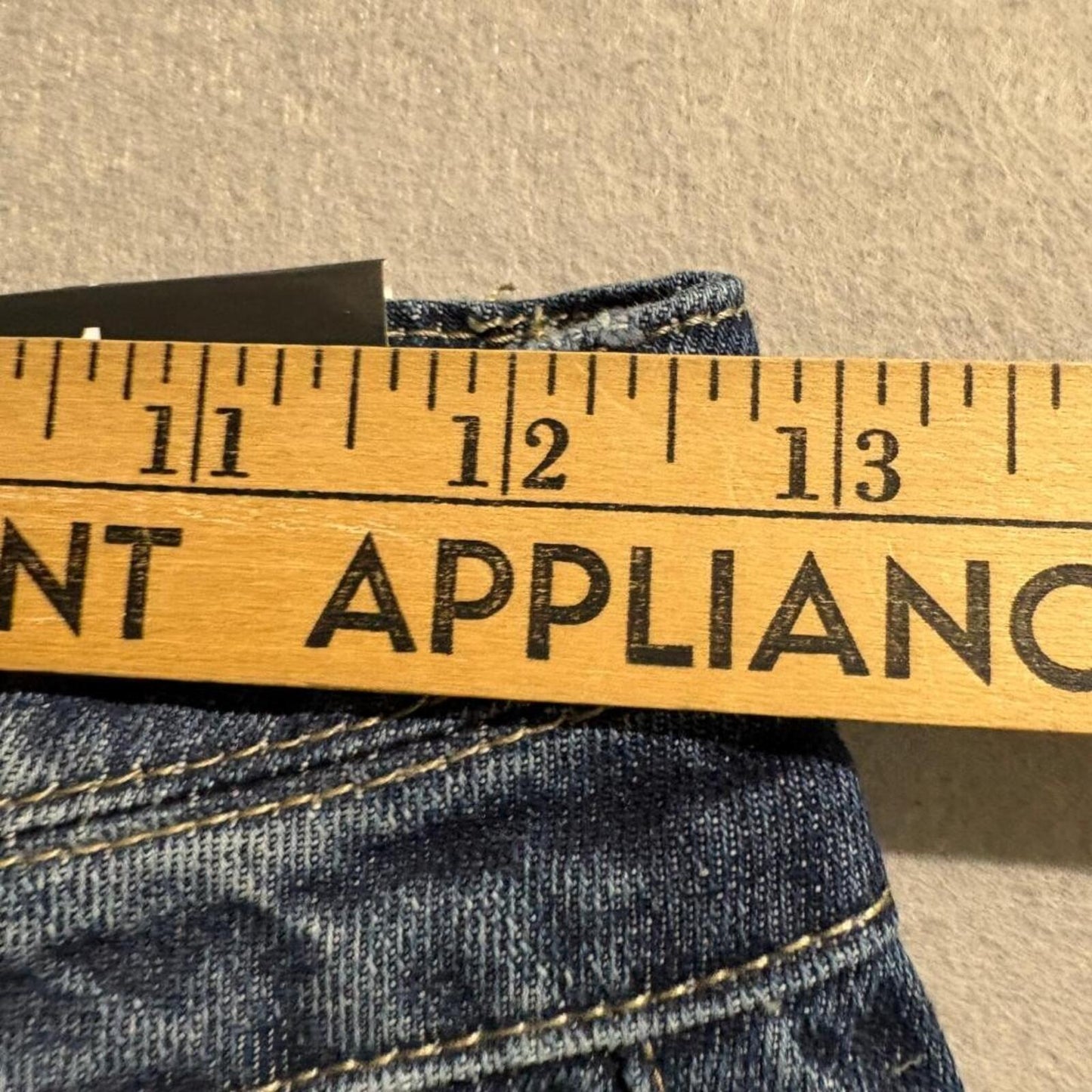 Fashion Nova All Tied Up Straight Leg Jeans Womens Size 1 Dark Wash Denim Cotton