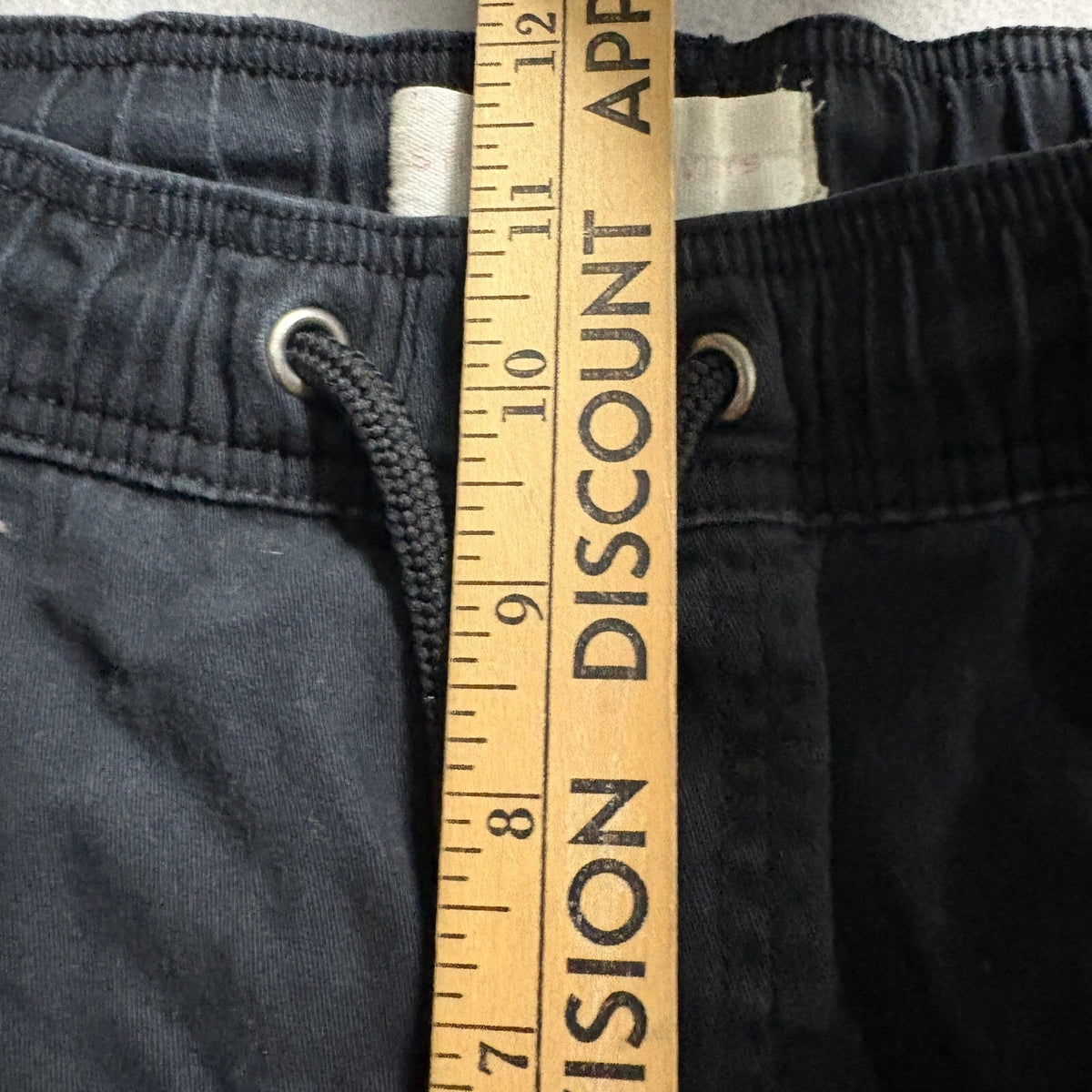 Stitches & Rivets Jogger Pants Mens Large Black Cotton Stretch Drawstring Cuffs