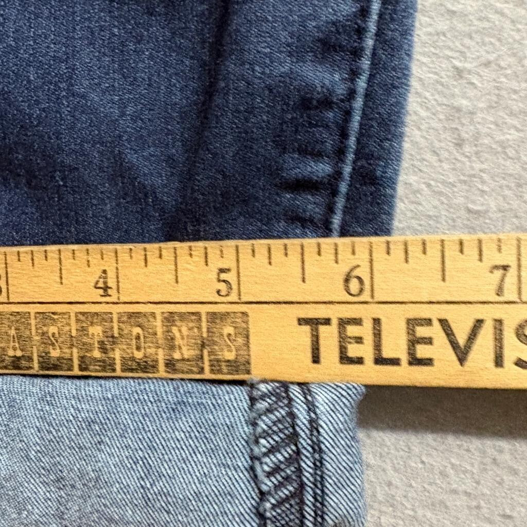 Democracy Ab Technology Crop Jeans Womens 16W Blue Denim Stretch Rolled Cuff