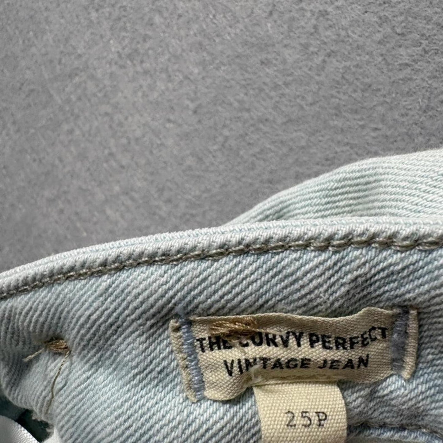 Madewell The Curvy Perfect Vintage Jeans Womens 25P Light Wash Denim Blue