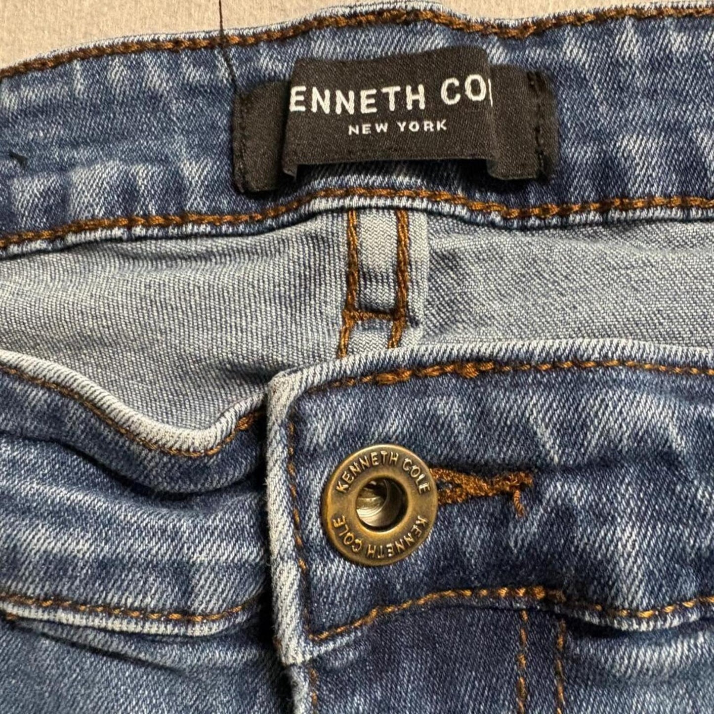 Kenneth Cole New York Jeans Mens 32x32 Blue Denim Athletic Fit Stretch