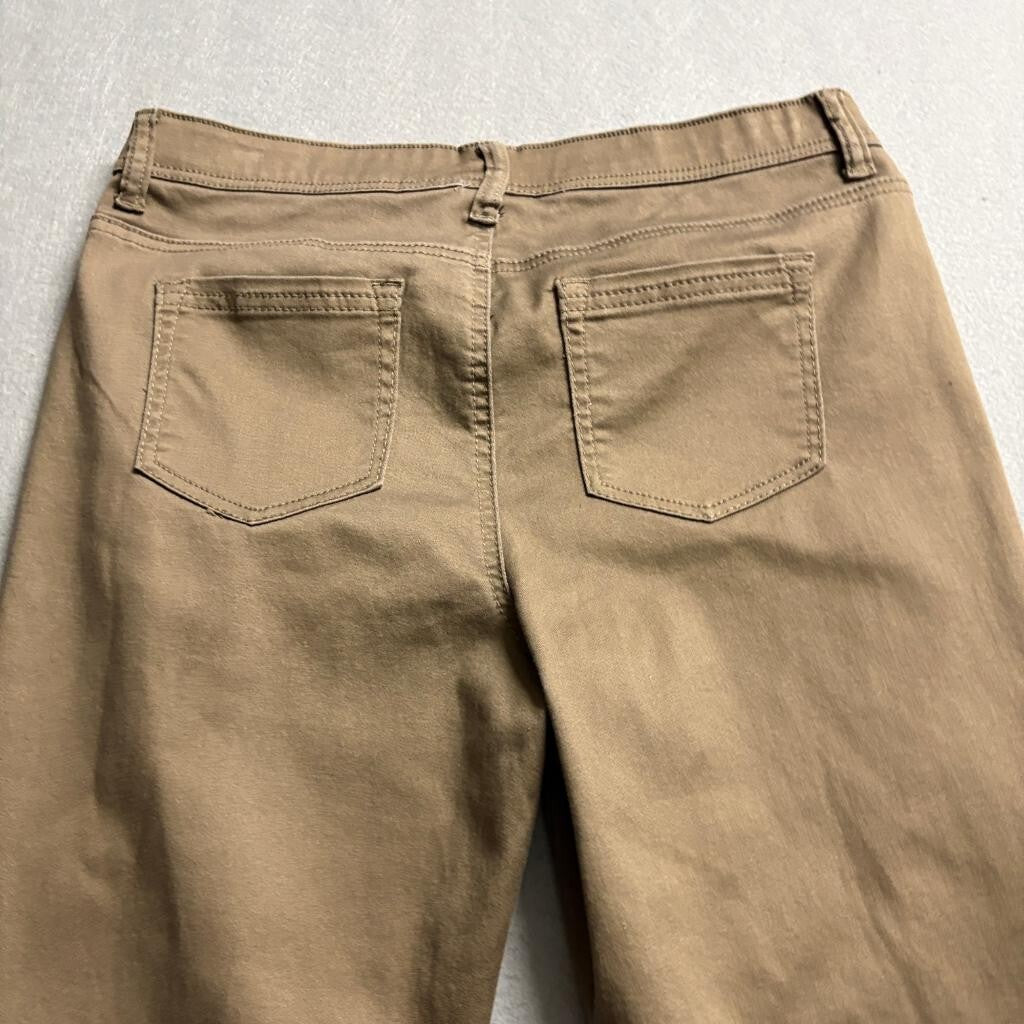 D&Co Denim and Co Womens Medium Brown Stretch Pull On Skinny Pants