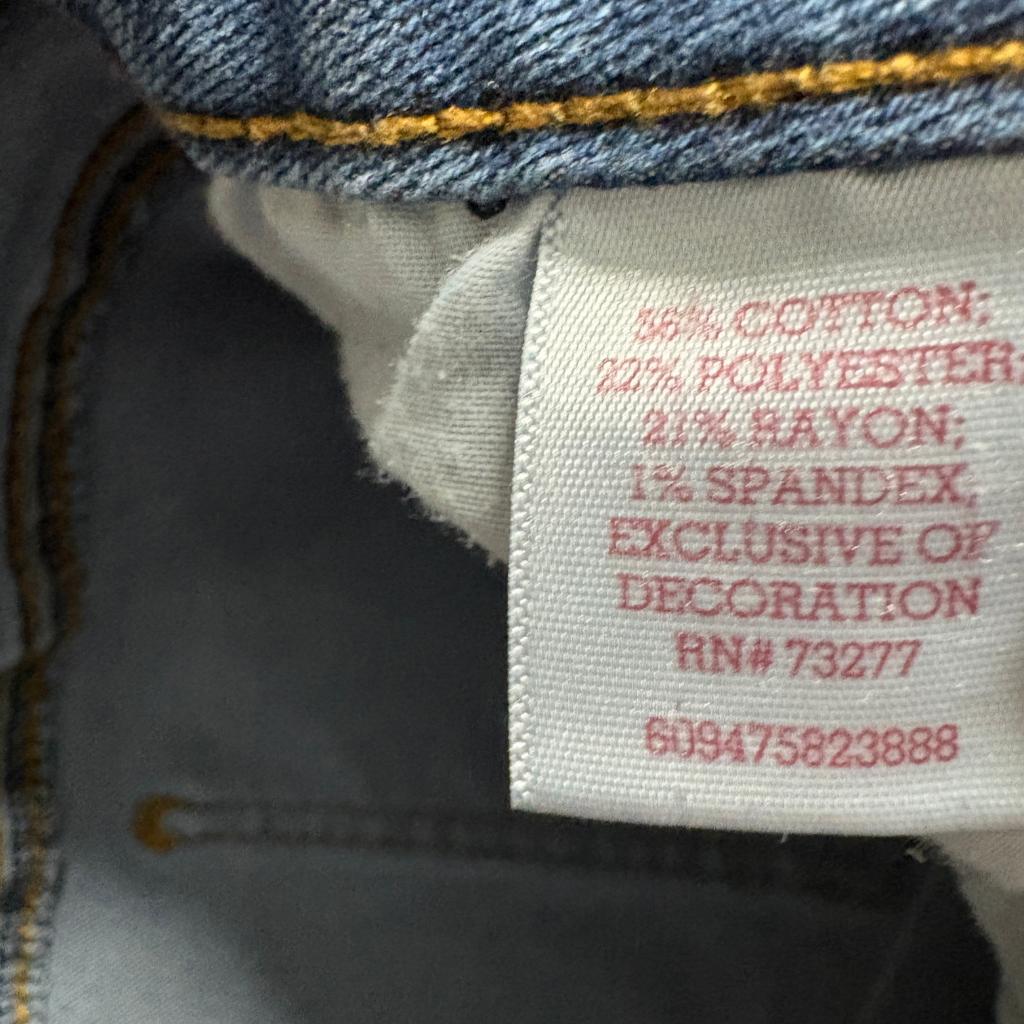 American Heritage Jeans Womens 6 Blue Denim Bootcut Stretch Mid Rise RN 73277