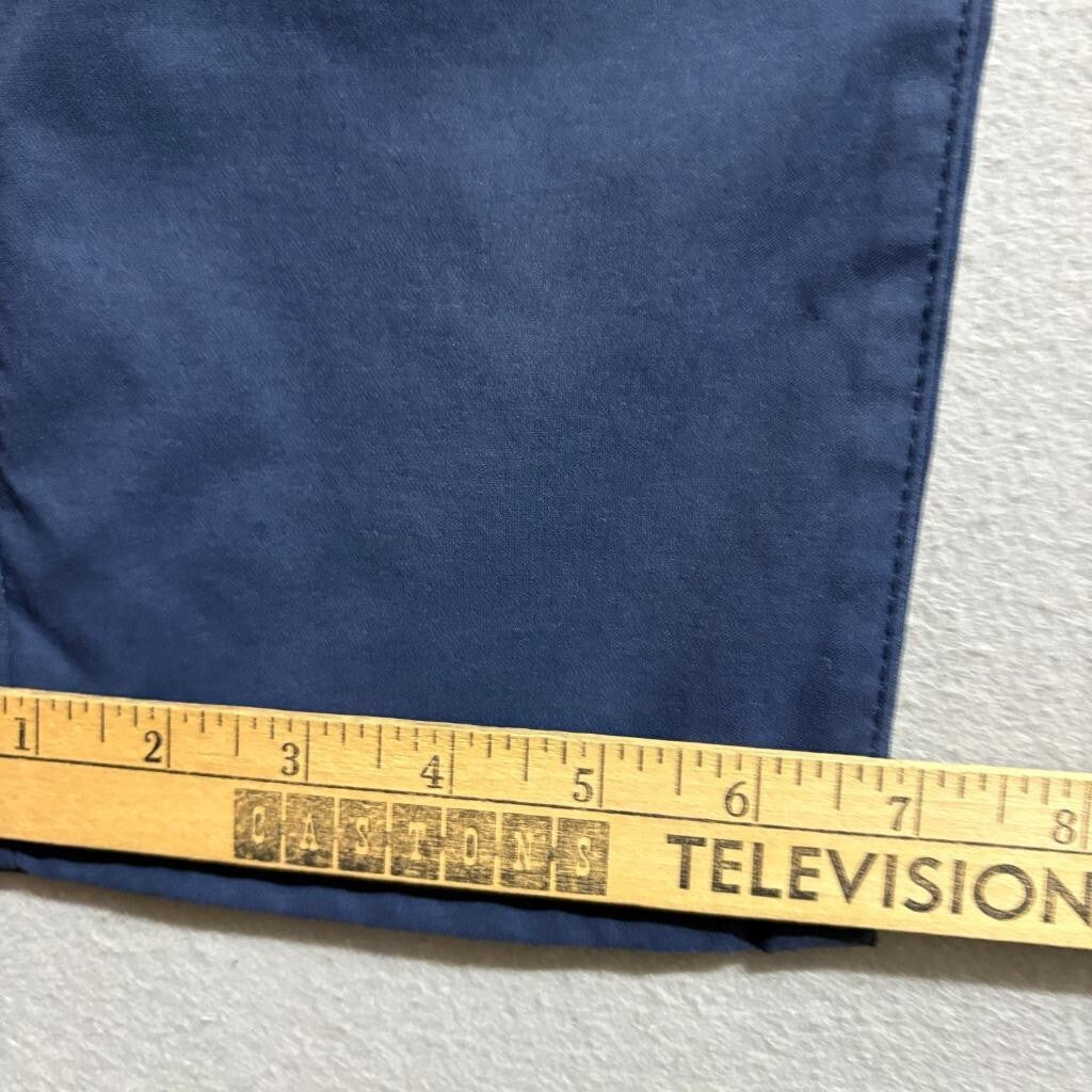 Weatherproof Vintage Mens 34x30 Blue Nylon Spandex Stretch 5 Pocket Pants