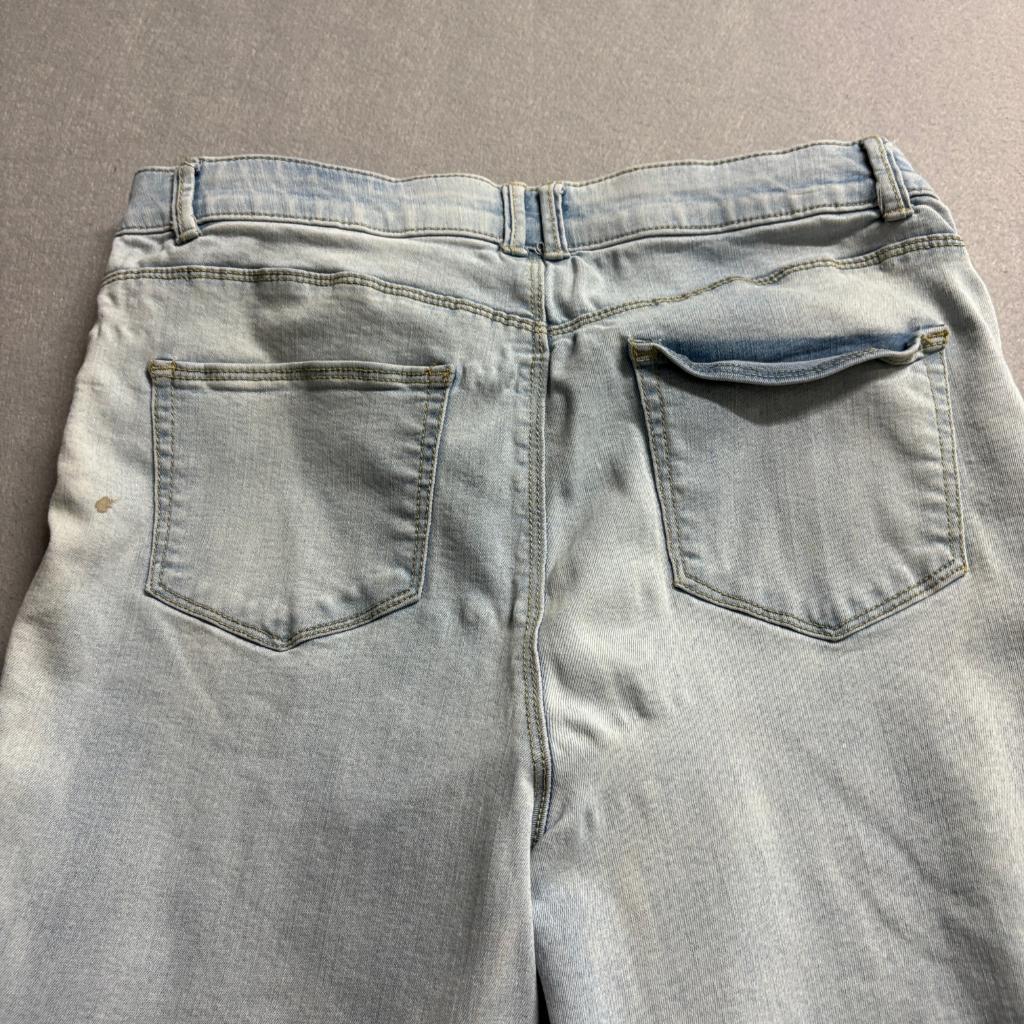 Knox Rose Women Jeans Size 12 Light Wash Skinny Ankle Embroidered Side Stripe