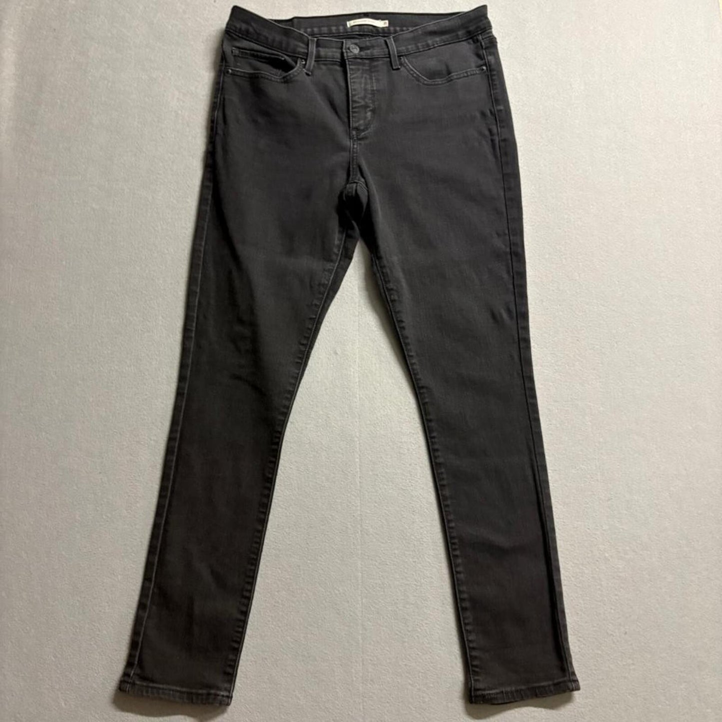 Levi's 311 Shaping Skinny Jeans Womens 31x30 Gray Denim Stretch Pants