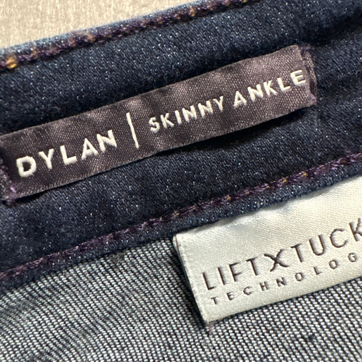 NYDJ Dylan Skinny Ankle Jeans Womens 00 Dark Wash Blue Denim Lift Tuck
