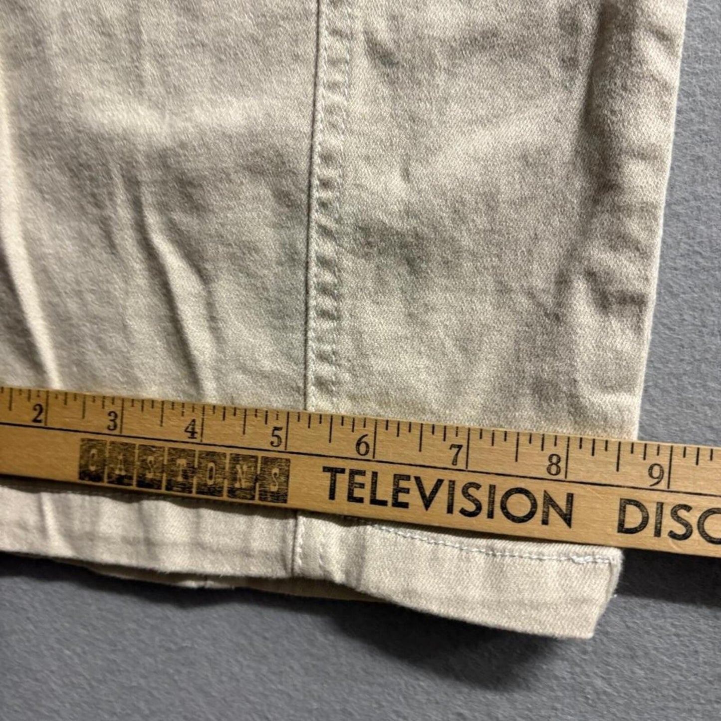 Fashion Nova Womens Cargo Pants Size M Beige Cotton Blend Elastic Waist Utility