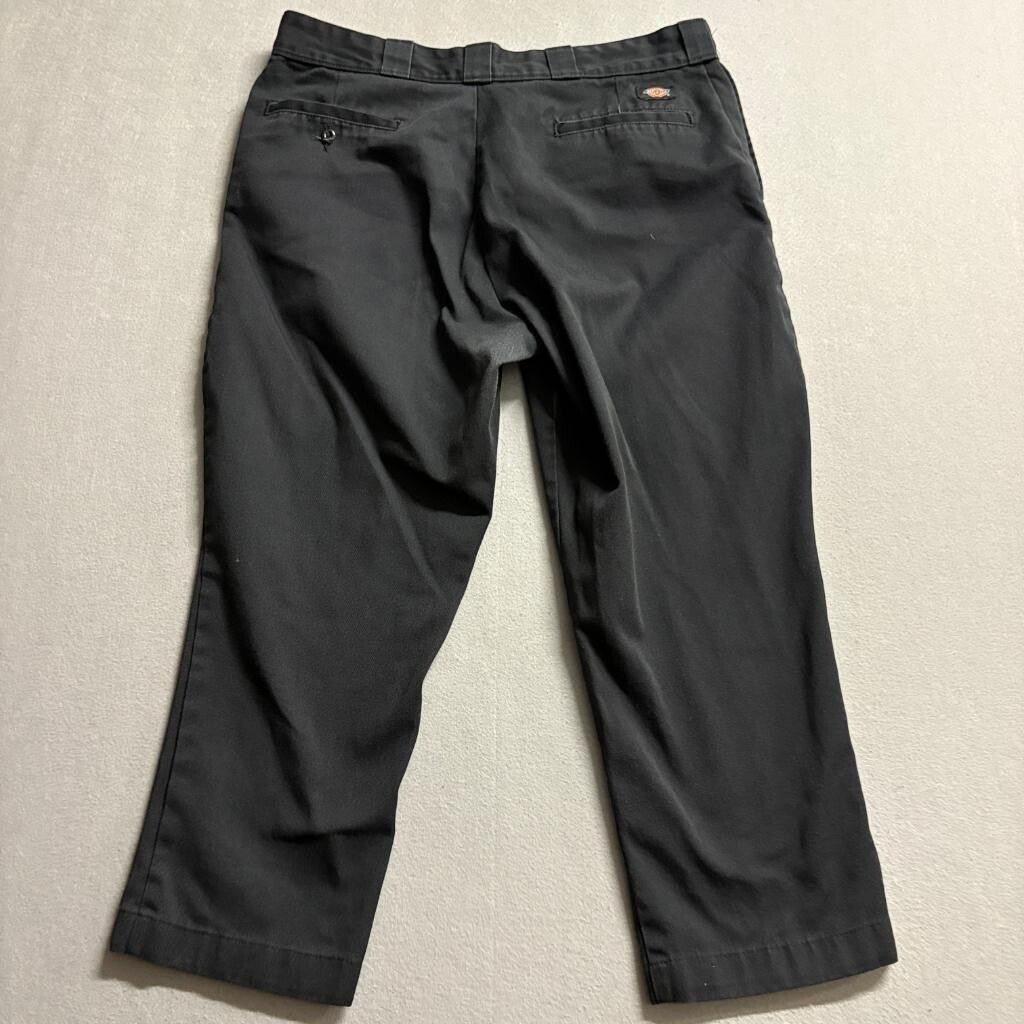 Dickies 874 Original Fit Work Pants Mens 38x28 Black Twill Chino Skate