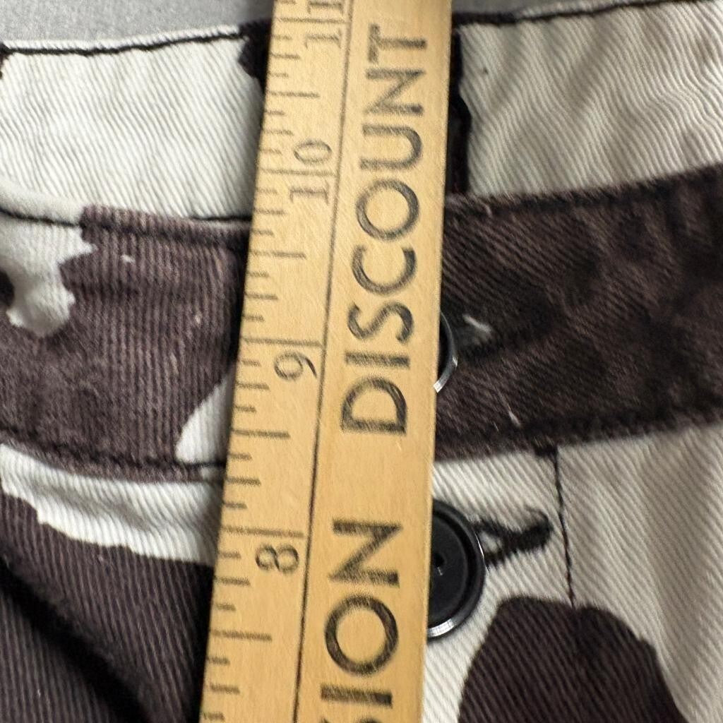 BDG Urban Outfitters Cow Print Jeans Womens 26 Brown White Wide Leg High Rise