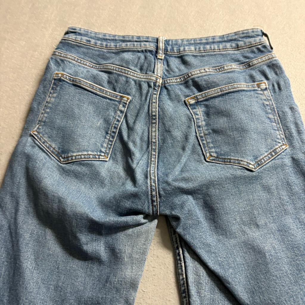 Pilcro and the Letterpress Jeans Womens 30 Blue Denim Straight Leg Anthropologie