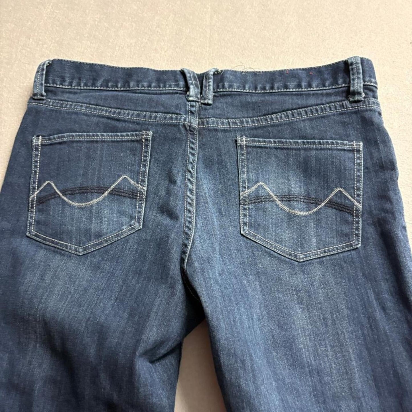 Mossimo Supply Co Womens Bootcut Jeans Size 11 Blue Denim Stretch Mid Rise