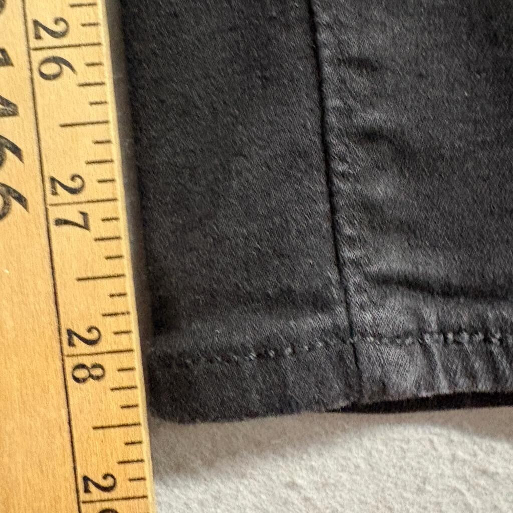 Levi's 721 High Rise Skinny Jeans Womens 28x30 Black Denim Stretch