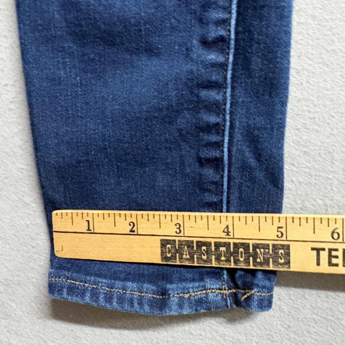 Madewell 9 Inch Mid Rise Skinny Jeans Womens 27 Blue Denim Stretch 29x27