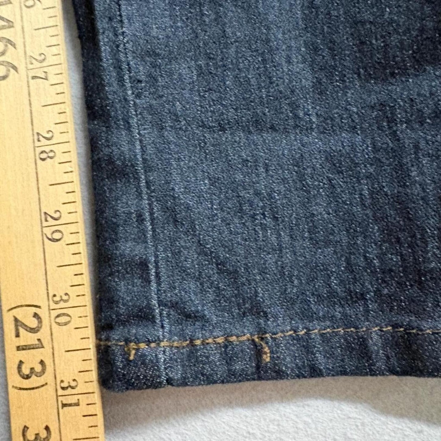 Diamante Womens High Rise Skinny Jeans Dark Wash Stretch Denim Size 30x31 Made