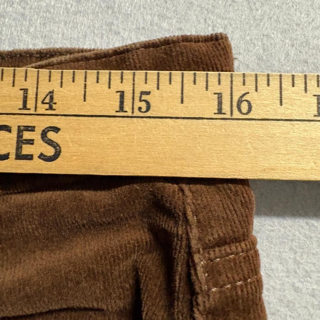 Well Worn Corduroy Pants Womens 10 Brown Stretch Straight Leg Mid Rise Casual