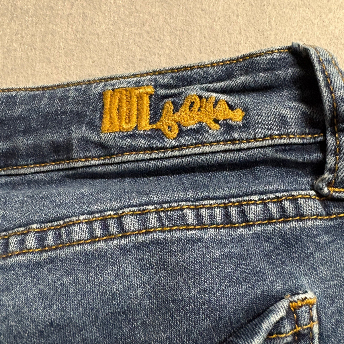 Kut from the Kloth Katy Boyfriend Jeans Womens Size 18W Blue Denim Stretch