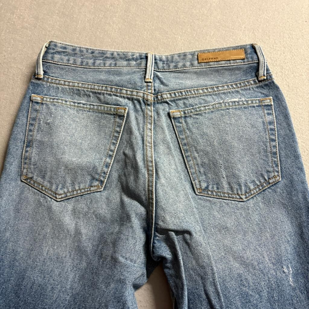 GRLFRND Karolina High Rise Skinny Jeans Womens Size 26 Distressed Blue Denim USA