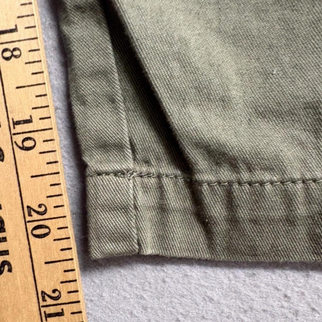 Jonathan Logan Pants Womens Medium Green Cotton Cropped Capri Drawstring Casual