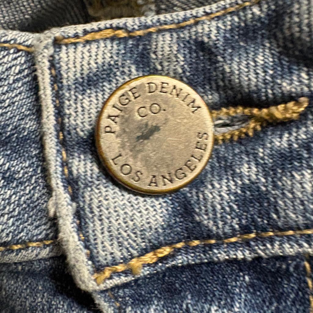 Paige Jimmy Jimmy Skinny Jeans Womens Size 28 Medium Wash Blue Denim Stretch
