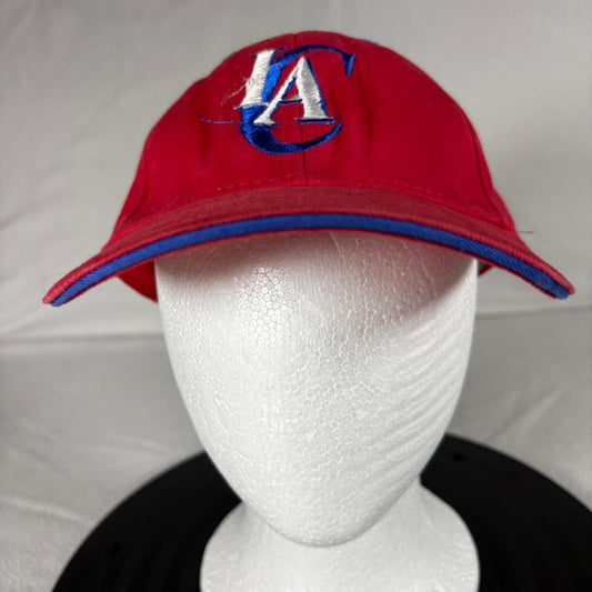 Vintage Los Angeles Clippers NBA Elevation Strapback Hat Red Blue Cap One Size