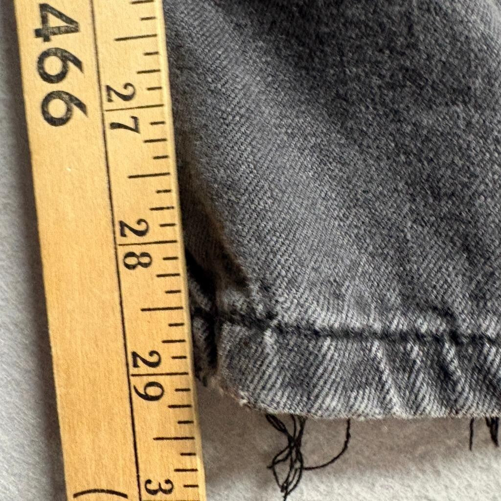 Shein Womens Cargo Jeans Size US 4 Gray Denim Wide Leg High Rise Utility Pants