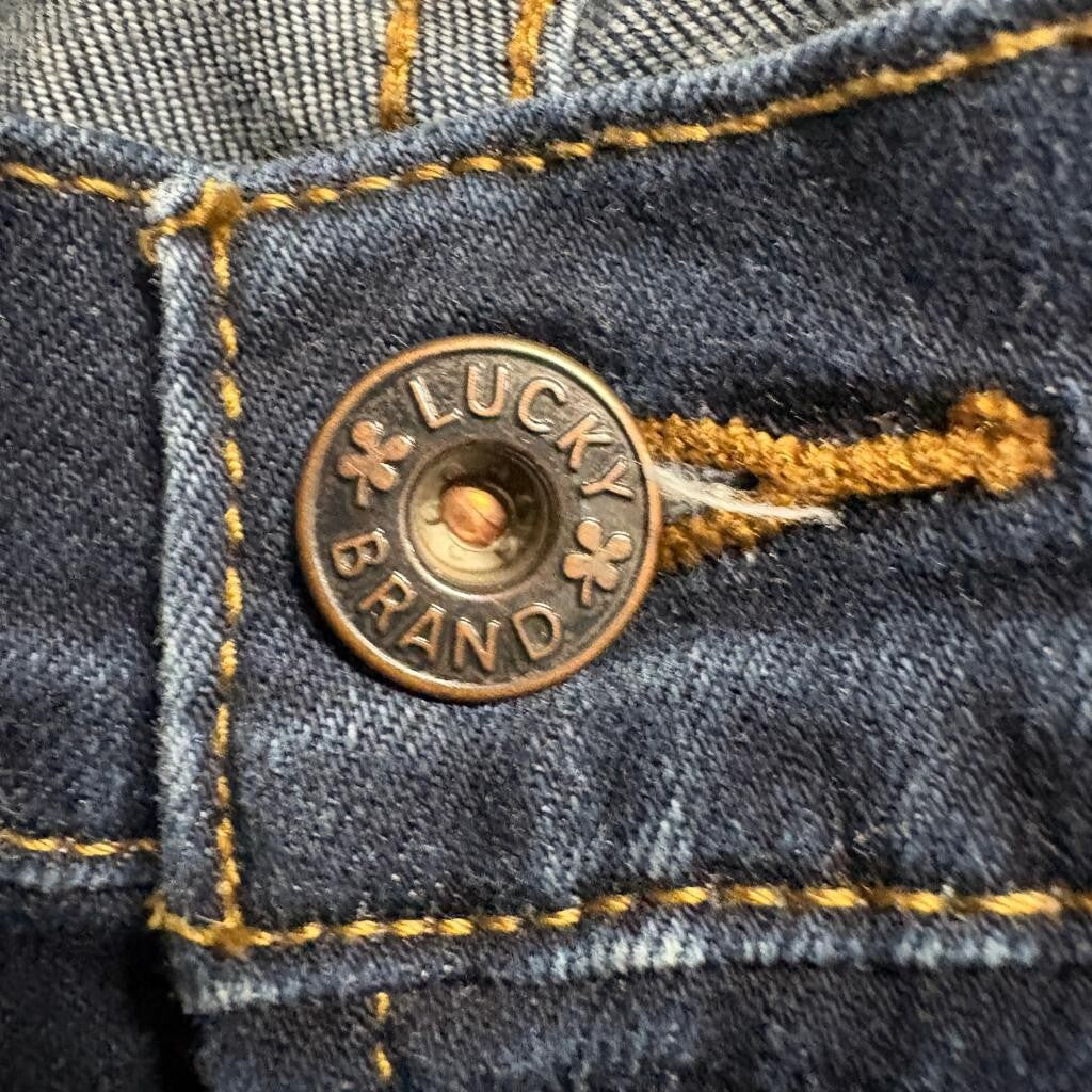 Lucky Brand Sweet N Straight Jeans Womens 4/27 Dark Wash Blue Denim Stretch