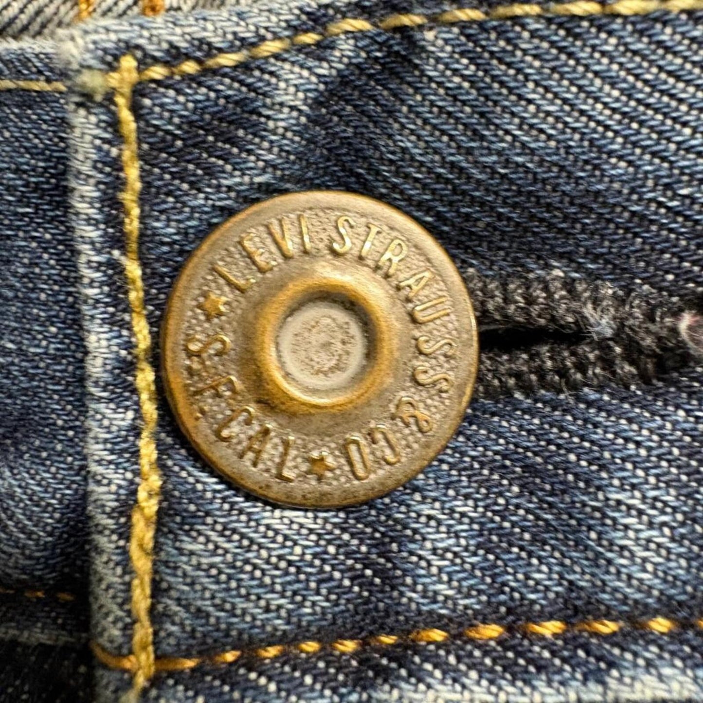 Levis 969 Jeans Mens 36x30 Blue Denim Straight Leg Workwear Casual