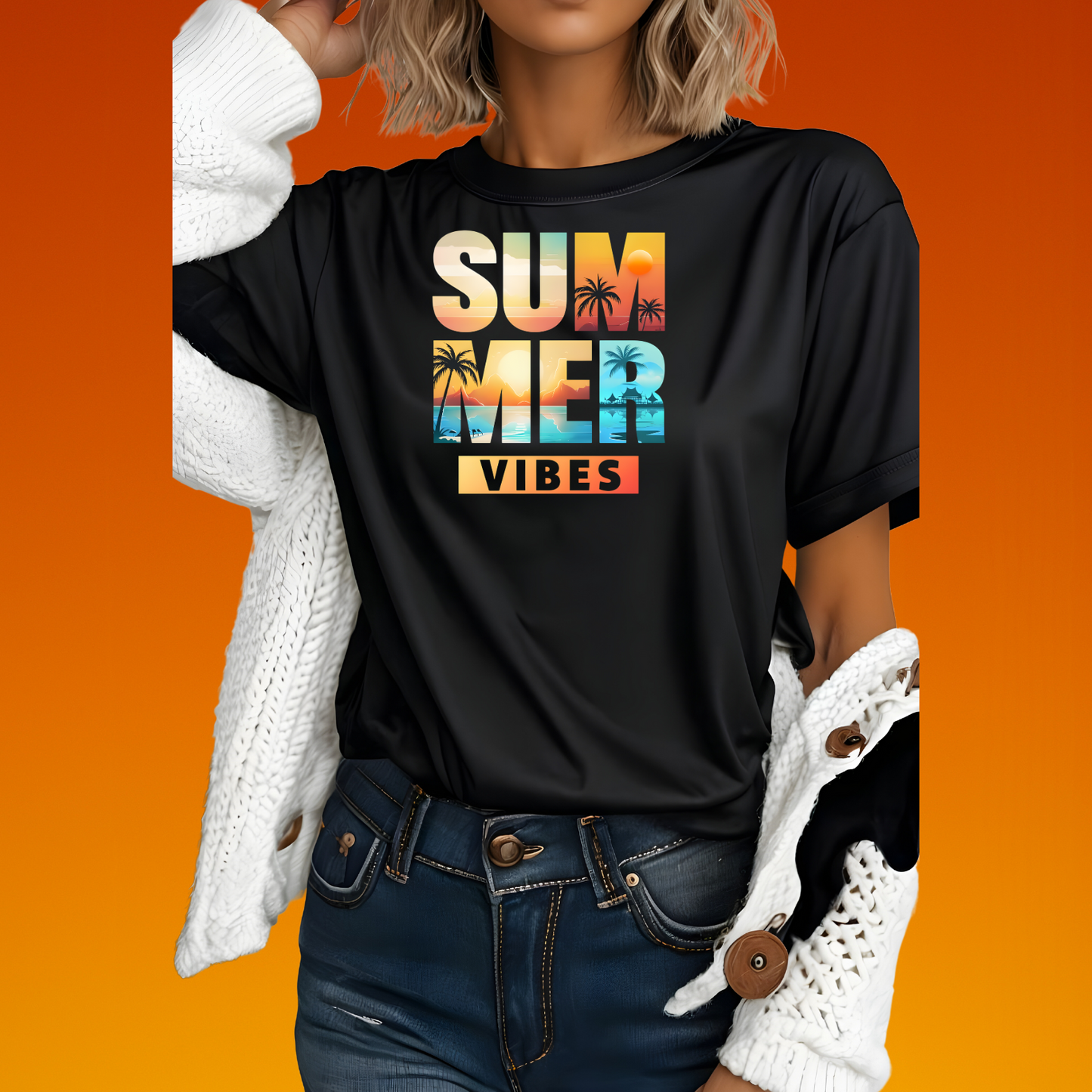 Summer Vibes Unisex Tee T-Shirt Fun Graphic