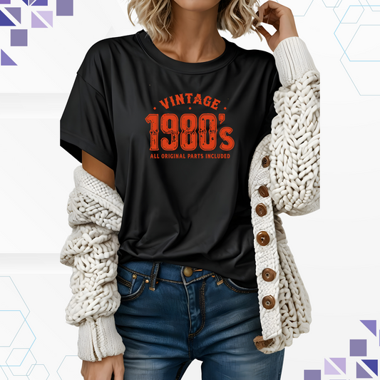 Vintage Retro 1980 Style T-Shirt