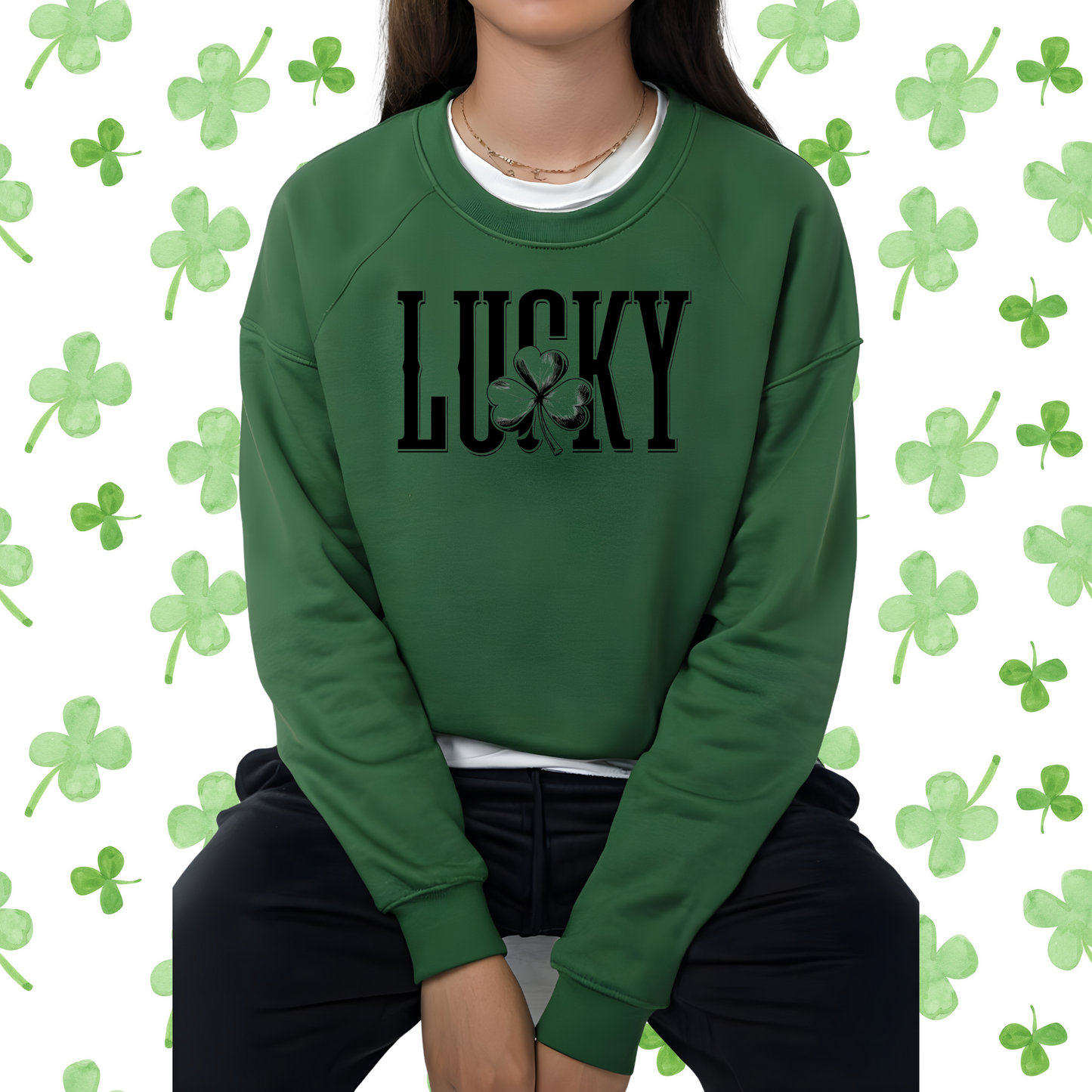 St Patrick's Day Sweatshirt Lucky Irish Shirt